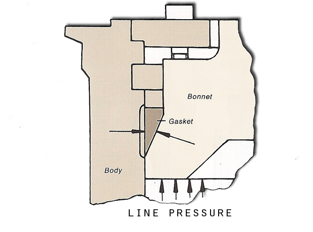 Forces making the seal in a pressure seal bonnet