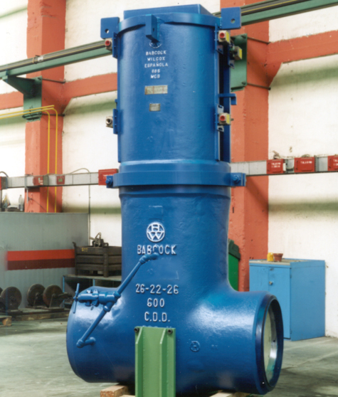 262x22"x26 class 600 main steam isolaion valve made for Chabra 1 nuclear power plant