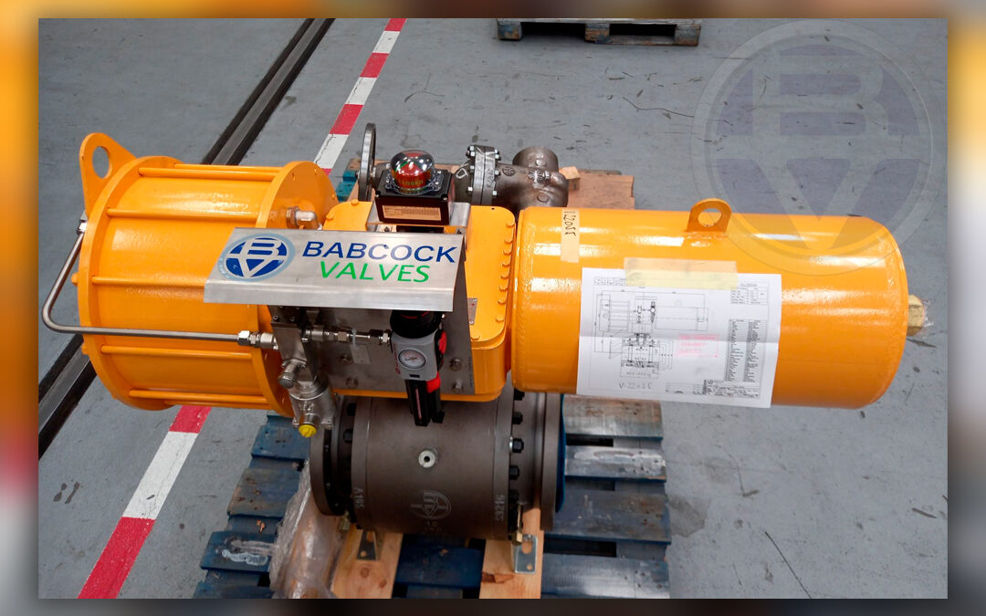 Trunnion Mounted Ball Valve with a Single-Acting fail-to-close actuator