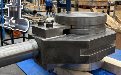 Parallel Slide Gate valve during the assembly process